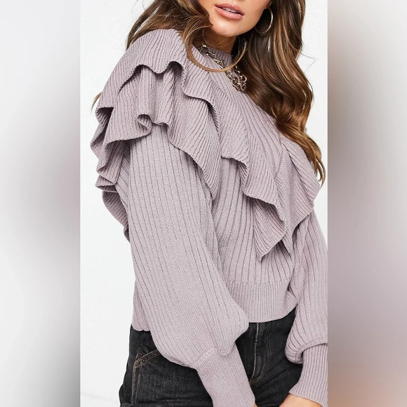 NA-KD Sweaters - NA-KD ruffled sweater